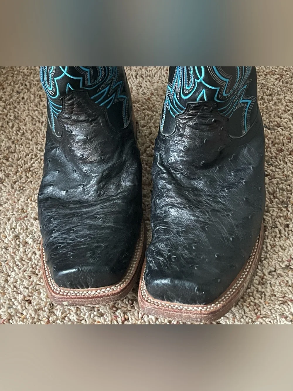 Ariat Relentless Trevor Brazile Full Quill Ostrich Cowboy boot